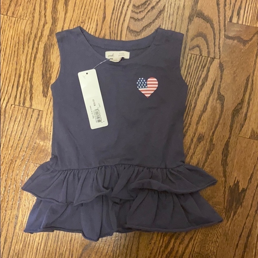 NEW Peek | Baby Evie Dress Navy Pima‎ Cotton